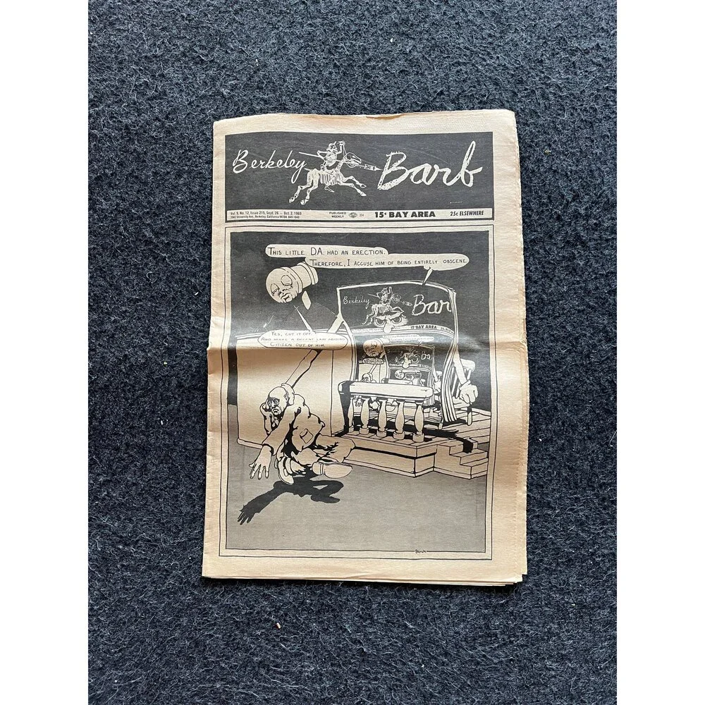1970s Berkeley Barb Newspaper: Black Panther Party, CounterCulture Relic